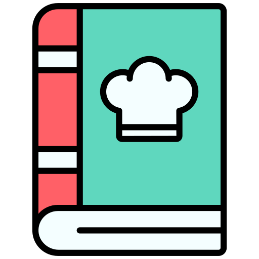 libro de recetas icono gratis