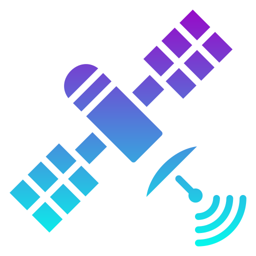 tecnología satelital icono gratis