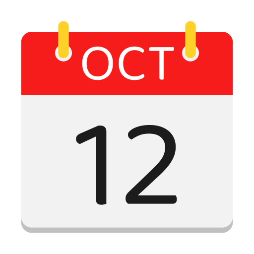 12 de octubre icono gratis