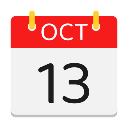 calendario de octubre icono gratis