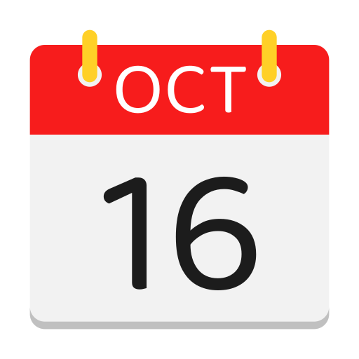 calendario de octubre icono gratis