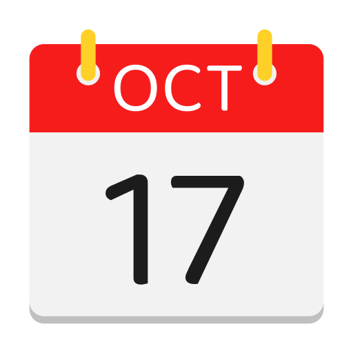 calendario de octubre icono gratis