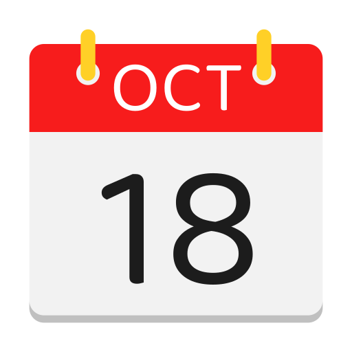 calendario de octubre icono gratis