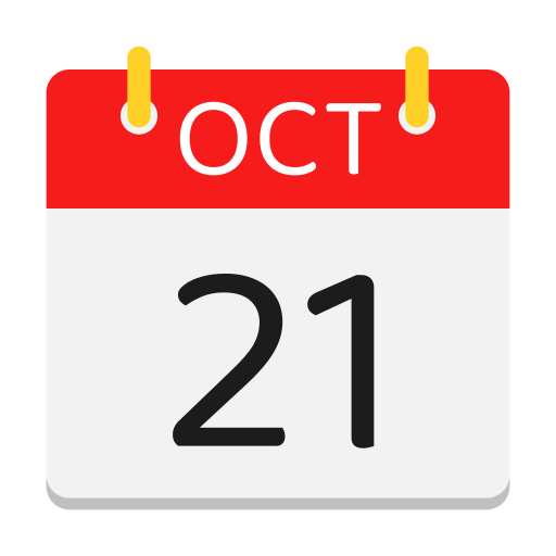 calendario de octubre icono gratis