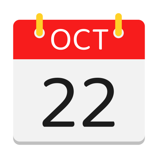 calendario de octubre icono gratis