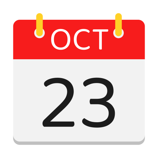 calendario de octubre icono gratis