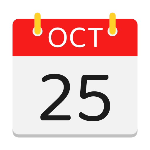 calendario de octubre icono gratis