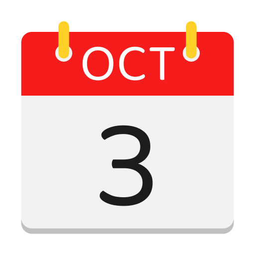 calendario de octubre icono gratis