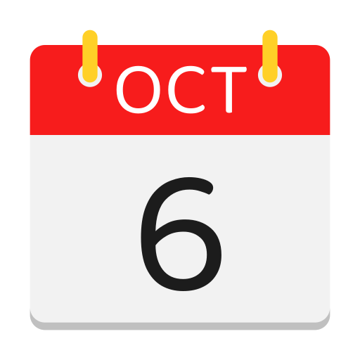 calendario de octubre icono gratis