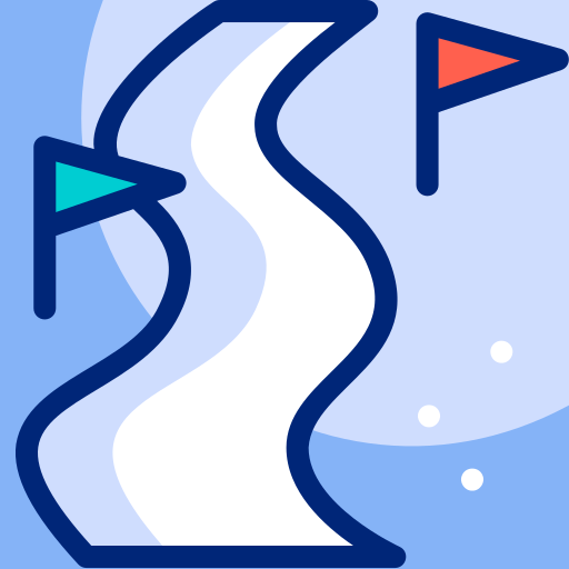 slalom icono gratis