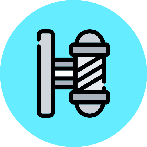 poste de barbero icono gratis