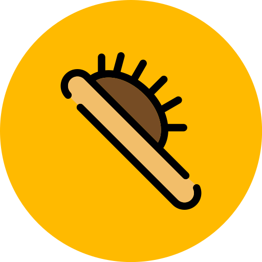 cepillo para el pelo icono gratis