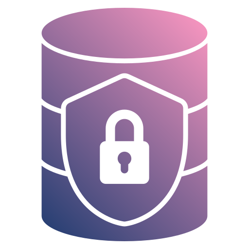 seguridad de datos icono gratis