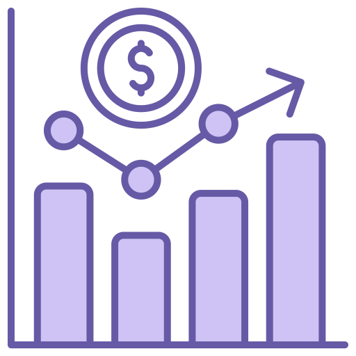 bolsa de valores icono gratis