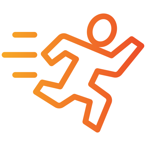 corredor icono gratis