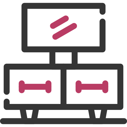 soporte de tv icono gratis