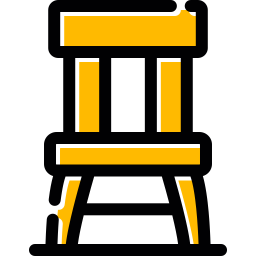 silla de madera icono gratis