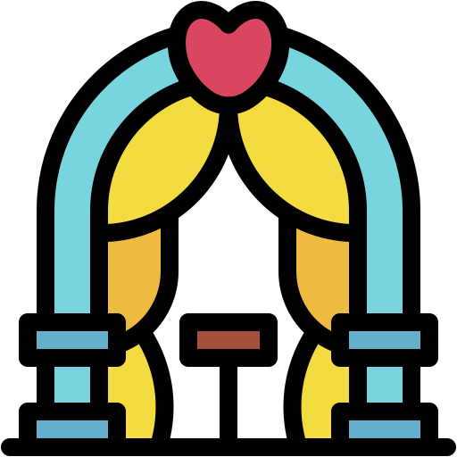 arco de boda icono gratis