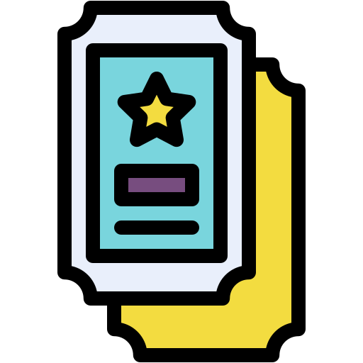 entradas icono gratis