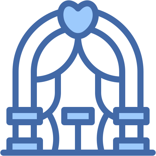 arco de boda icono gratis