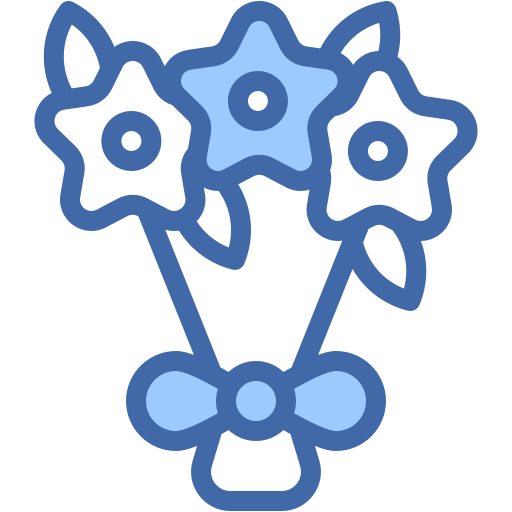 ramo de flores icono gratis