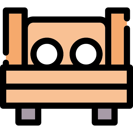 Bed free icon Bed free icon