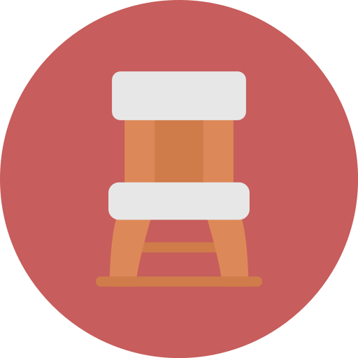 silla de madera icono gratis