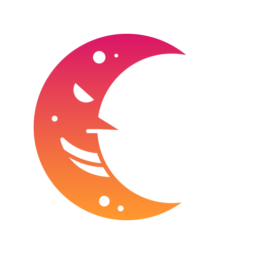 luna creciente icono gratis