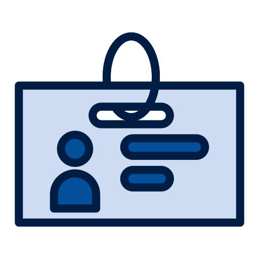 identificación de estudiante icono gratis