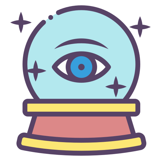 bola de cristal icono gratis