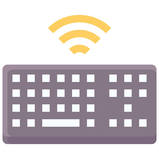 teclado inalámbrico icono gratis