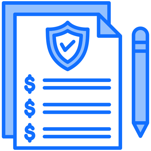 póliza de seguros icono gratis