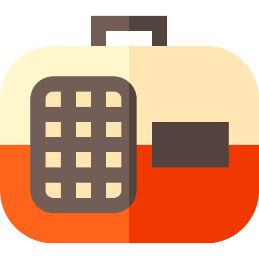 Transportín de perro icono gratis