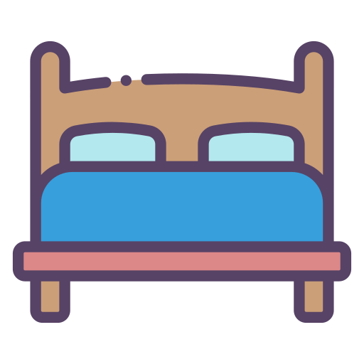 cama doble icono gratis