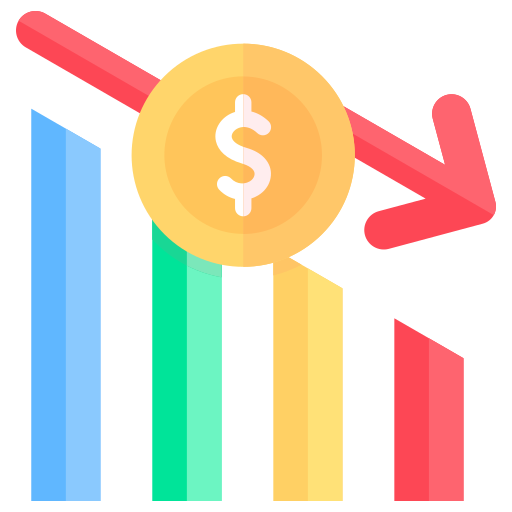 pérdida icono gratis