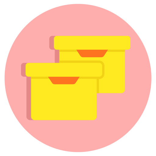 Boxes free icon