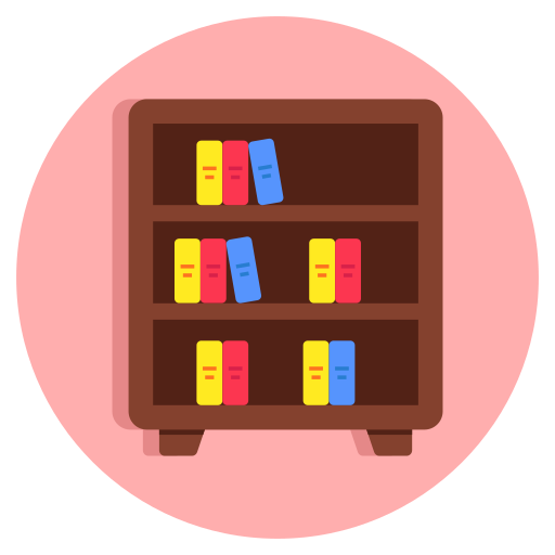 estantería de libros icono gratis