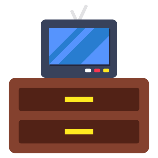 mesa de televisión icono gratis