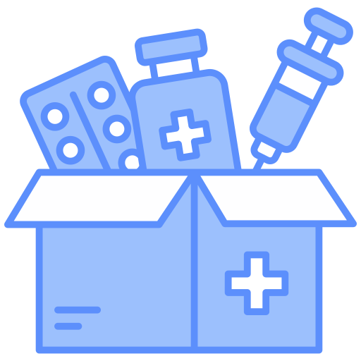donación de medicamentos icono gratis