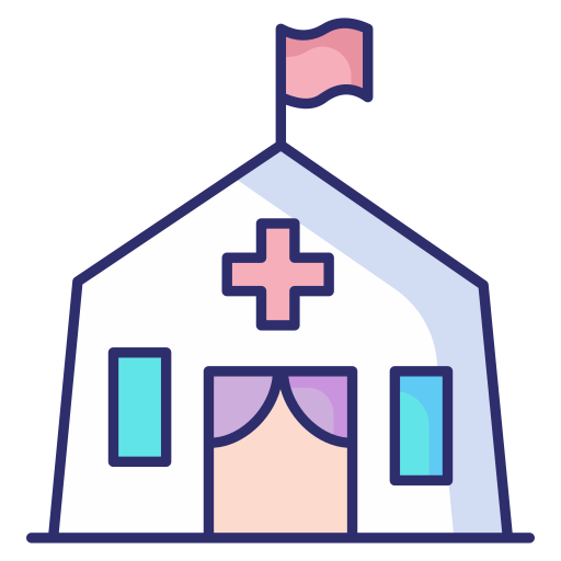 centro médico icono gratis