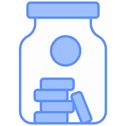 tarro de dinero icono gratis