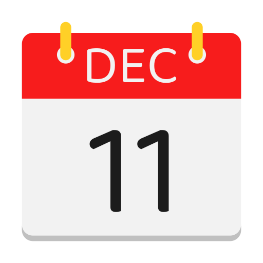 calendario de diciembre icono gratis