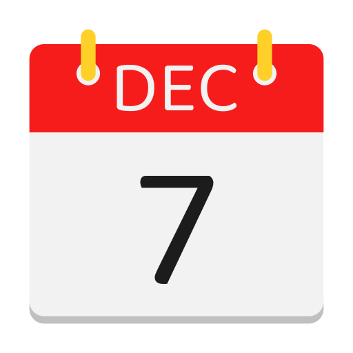 calendario de diciembre icono gratis