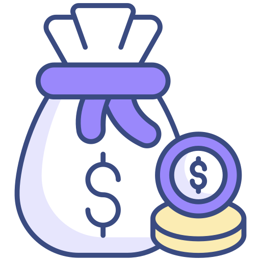 bolsa de dinero icono gratis