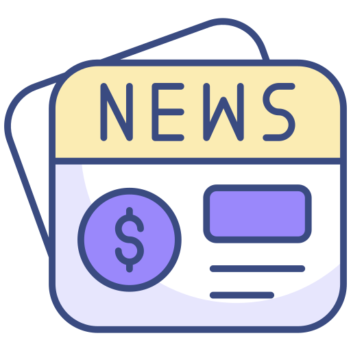 noticias financieras icono gratis