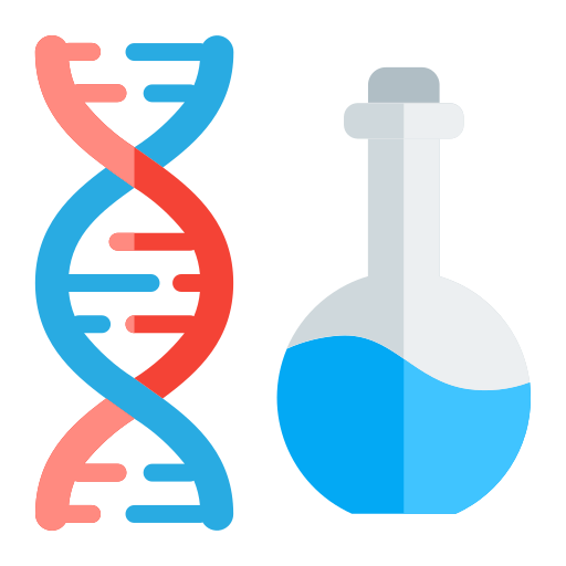 laboratorio de biotecnología icono gratis