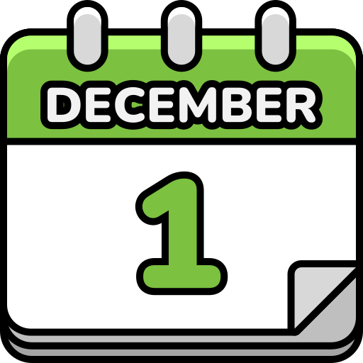 1 de diciembre icono gratis