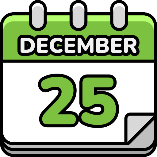 25 de diciembre icono gratis