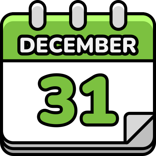 31 de diciembre icono gratis