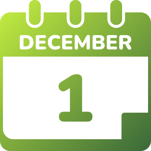 1 de diciembre icono gratis